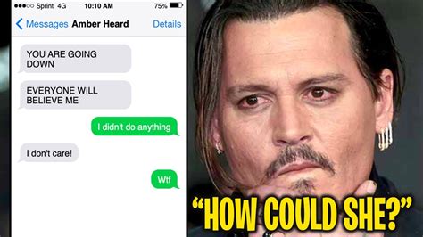 Amber Heard And Johnny Depp Text Messages Leaked Youtube