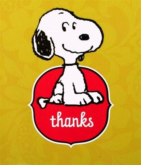 Snoopy Says Thanks Snoopy Snoopy Quotes Snoopy Love