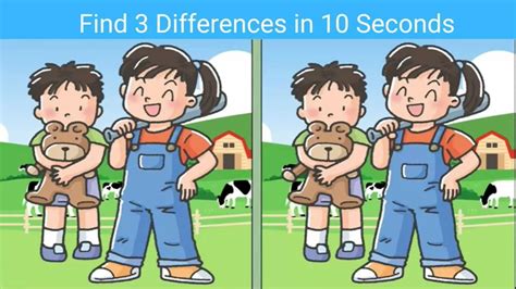 Spot The Difference Can You Spot 3 Differences In 10 Seconds