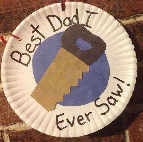 Preschool Crafts For Kids Easy Fathers Day Paper Plate Saw Craft