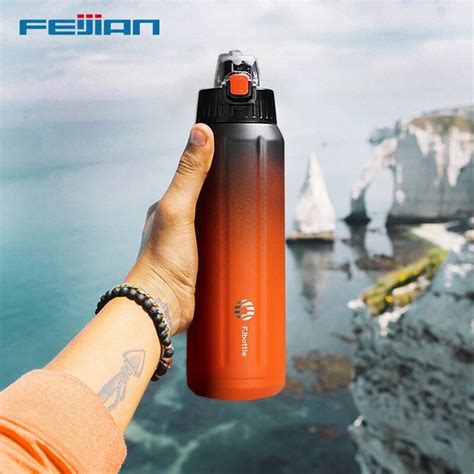 Feijian Double Wall Thermos Sports Bottle Ml Stainless Steel Vacuum Flask