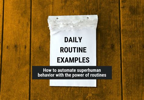 60 Daily Routine Examples For A Powerful Daily Schedule Thelifesynthesis