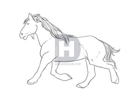 The ford mustang is a sports car made by the ford motor company. Mustang Horse Line Drawing at PaintingValley.com | Explore ...