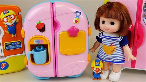 Baby Doll Refrigerator And Food Toys Baby Doli Play Youtube