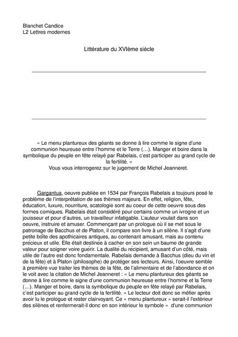 Dissertation Gargantua – Telegraph