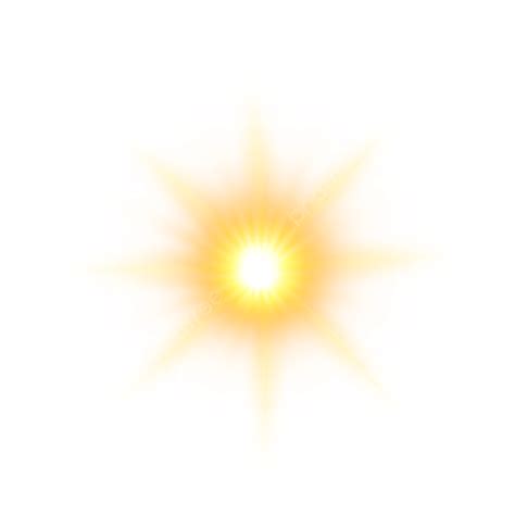 Sonnenlichteffekt Mit Transparenten Strahlen Sonne Lichteffekt