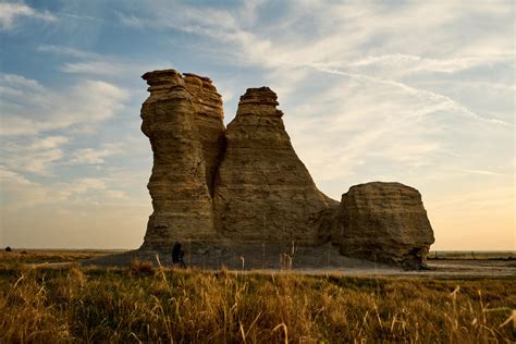 Castle Rock And Monument Rocks Quinter And Oakley Kansas