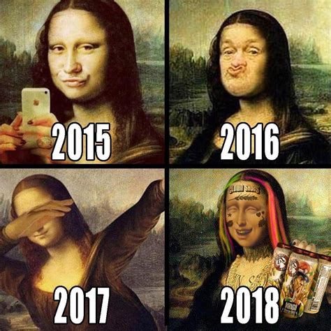 The Mona Lisa Undergoing Rapid Evolution In The Modern