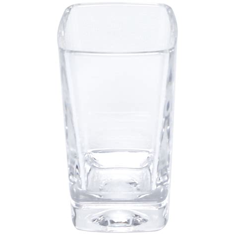 Excellante 3 0 Oz Shot Glass Square Heavy Base Polycarbonate Clear Comes In Each
