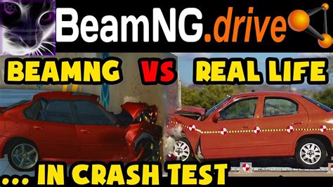 Beamng Drive Vs Real Life Car Crash Testing Game Vs Real Youtube