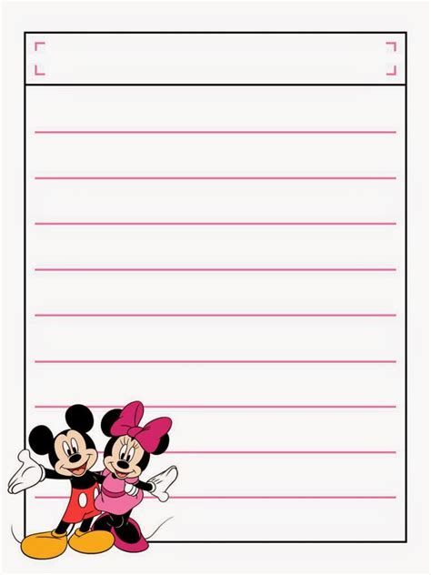 Cuaderno De Mickey Y Minnie Para Imprimir Gratis Ideas Y Material