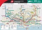 Large detailed metro map of Barcelona city. Barcelona city large ...