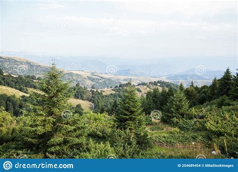 Mountain Nature Landscape Panoramic View Of Kopaonik Mountain