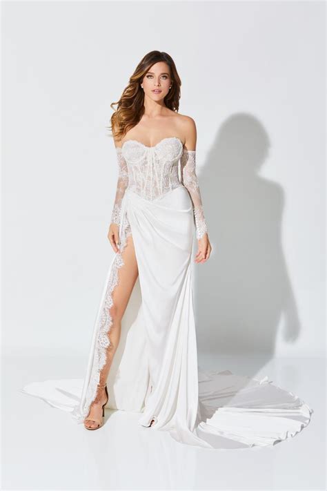 French Novelty Enchanting By Mon Cheri E2539 Sultry Seductive Bridal Gown