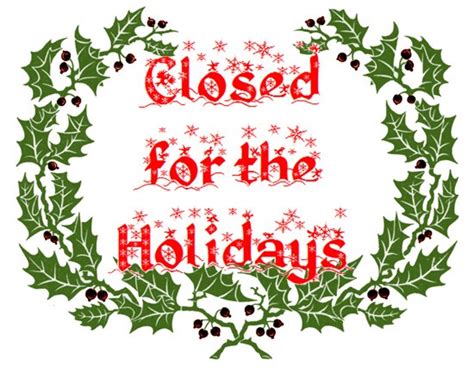 Administrative Offices Will Be Closed For The Holidays Preucil School