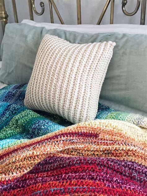 How To Crochet The Simple Textured Pillow This Pixie Creates