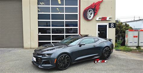 Chevrolet Camaro Zl1 6th Gen Grey Forgiato Navaja Ecx Wheel Front