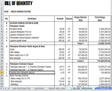 Contoh Rab Arsitektur Apa Itu Rab Rencana Anggaran Biaya Jasa Desain