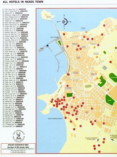 Naxos Mapa Ostrova Ecko V Detailech