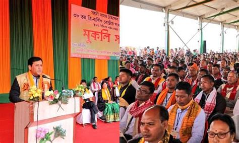 Assam Cm Sarbananda Sonowal Annoucnes Rs 1 Lakh Each For 1300 Families Of Laika Dodhia Villages
