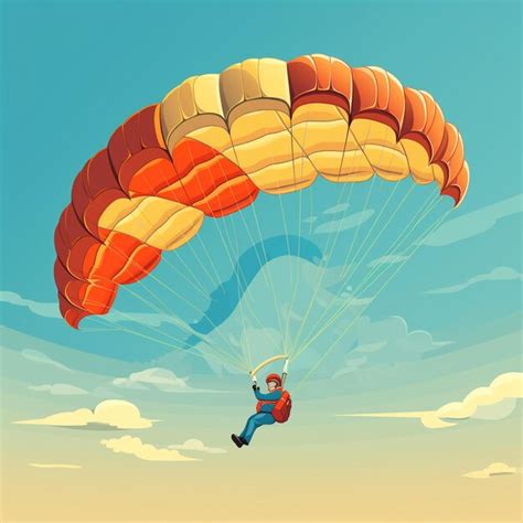 Premium Ai Image 3d Vector Illustration Of Sky Diving
