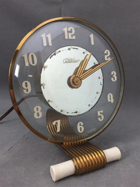 Vintage Art Deco Telechron Model 5H59 Electric Clock