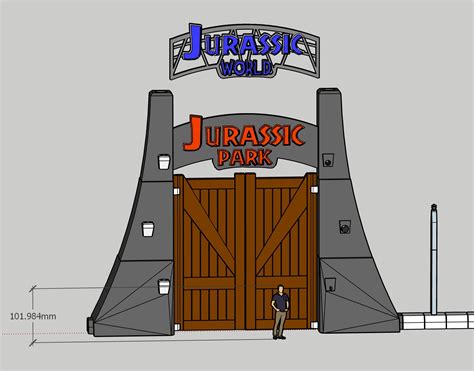 3d File Jurassic Park Gate 375・3d Printable Model To Download・cults