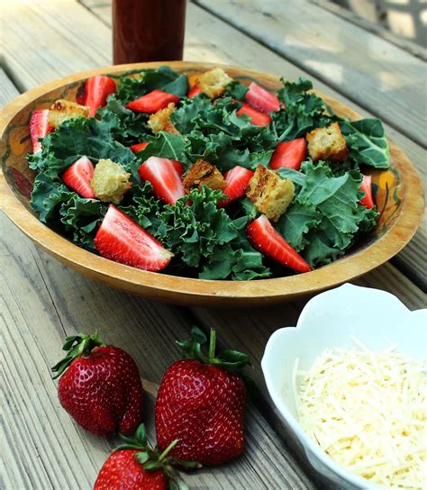 Cooking With Mary And Friends Kale And Strawberry Salad With