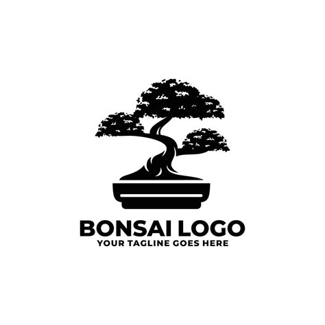 Bonsai Logo Design Vector Illustration Vector Art At Vecteezy