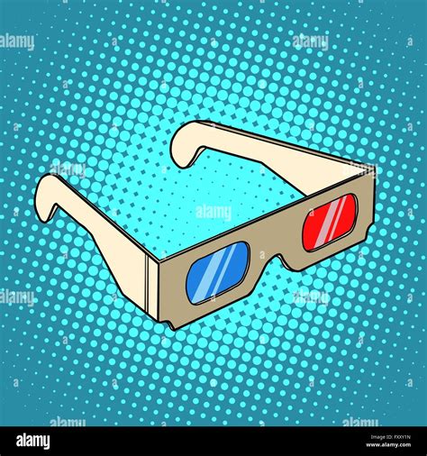 Stereo 3d Glasses For Cinema Stock Vector Image And Art Alamy