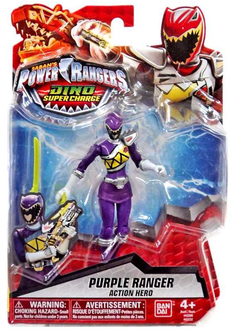 Power Rangers Dino Super Charge Purple Ranger 5 Action Figure Bandai