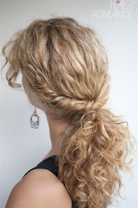 Curly Hairstyle Tutorial The Twist Over Ponytail Hair Romance
