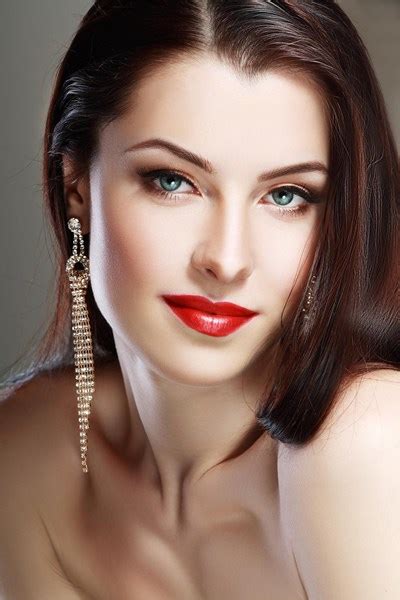 Red Lipstick Beautiful Lady Graceful Galant Beauty Sexy Babe Makeup 4 Sizes Home Decoration