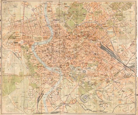 Grande Mappa Di Roma In Scala 112000 1 Cm 125 M Stagniweb