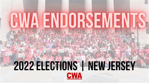 Cwa Announces 2022 Nj Congressional Endorsements Cwa D1 New Jersey