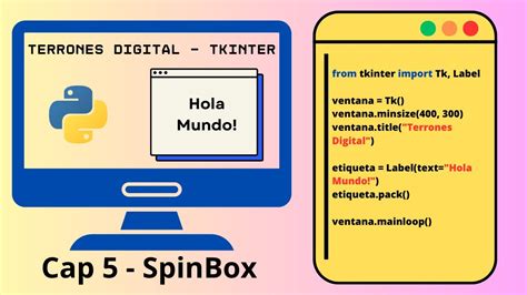Tkinter Python Cap 5 Spinbox Youtube