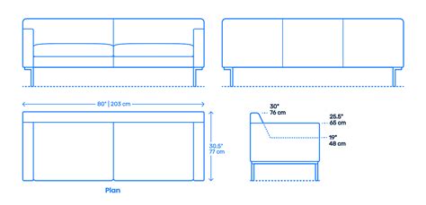 Theatre Sofa Dimensions And Drawings Dimensionsguide