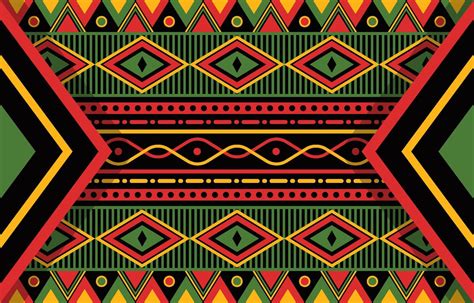 Seamless Pattern Pan African Color Background 6256346 Vector Art At