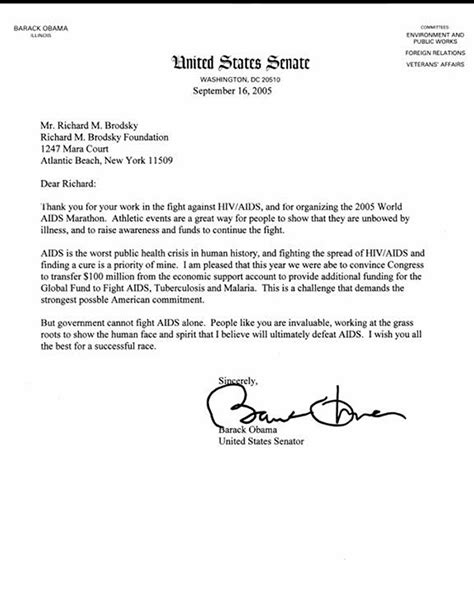 Barak Obamas Letters