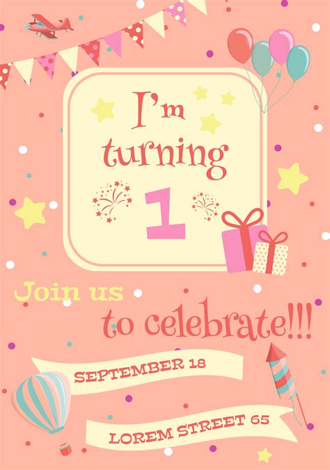 Birthday Card Design Invitation The Cake Boutique