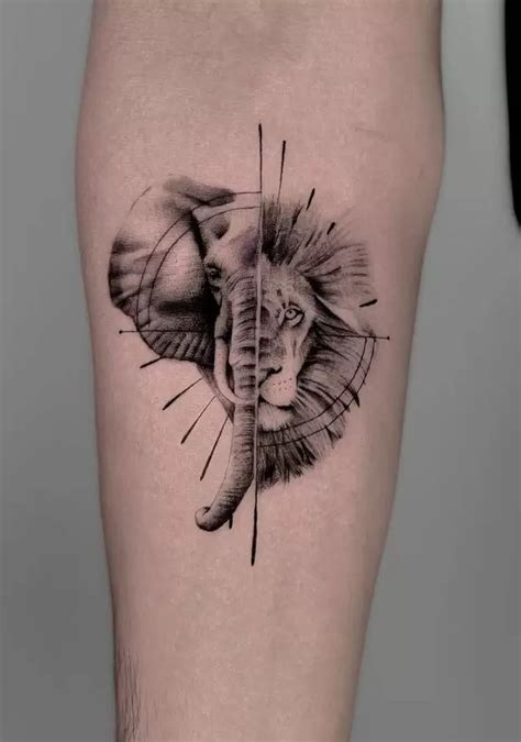 Discover More Than 112 Elephant And Lion Tattoo Best Vn