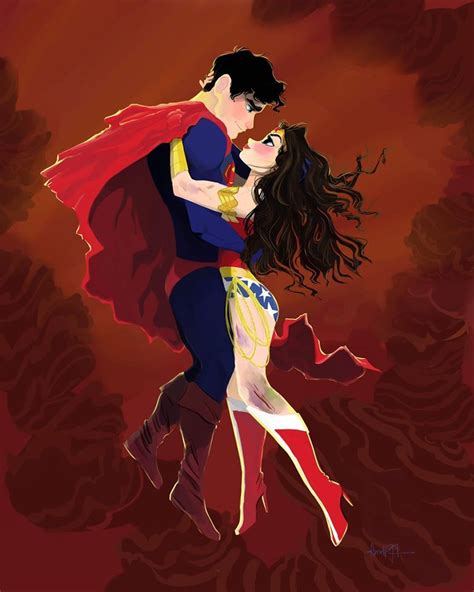 Supermanwonder Woman Superman Wonder Woman Wonder Woman Art