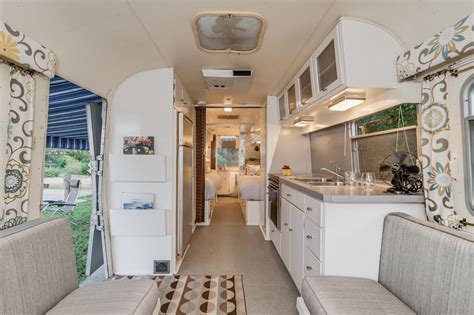 If your rv has an eclectic vibe, you could even paint your kitchen cabinets a fun color like a bold green or slate blue. Take a Virtual Trip Inside an Updated 1970s Aluminum ...