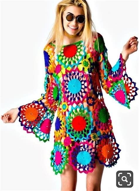 crochet dress crochet hippie dress crochet clothing women s clothing organic clothing