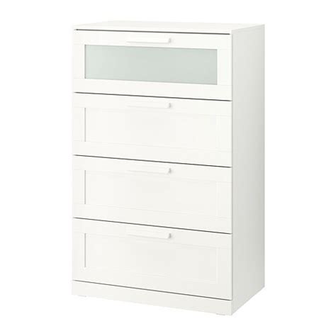 Check out ikea's stylish home furnishing and home accessories now! BRIMNES 4-drawer dresser - white/frosted glass - IKEA