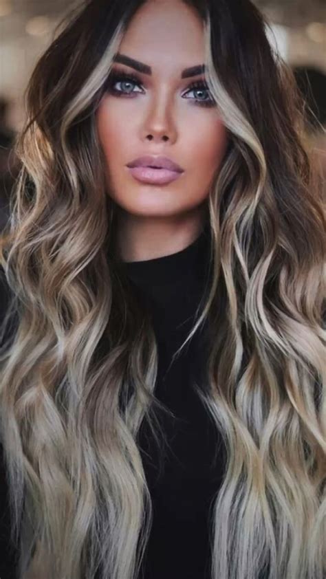 brown to blonde hairstyle hair highlights long hair color hair styles