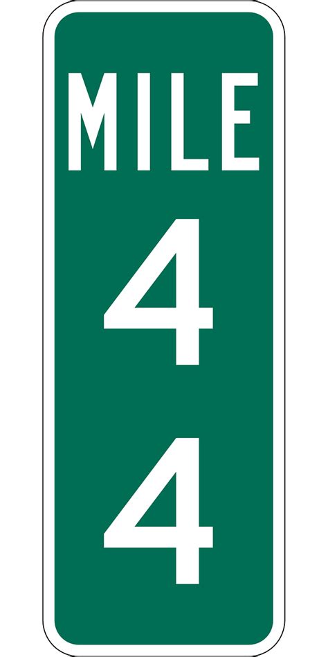 Mile Marker Highway Sign Travel Png Picpng