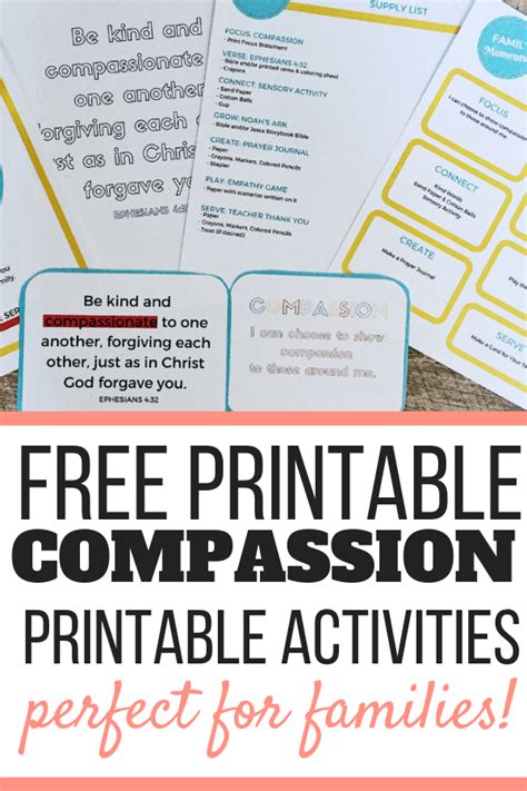 Printable Activities On Compassion