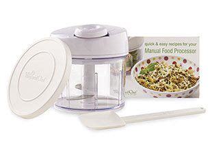 The manual food processor allows you to manually operate the chopping, whereas the electric one runs with electrical power. Manual Food Processor Set - Shop | Pampered Chef US Site