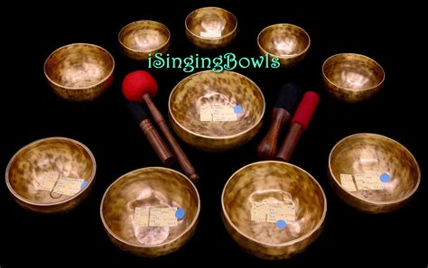 Singing Bowl Set 141 Alexandre Tannous Method 10 Pc Isingingbowls